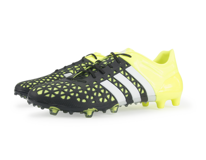 adidas Men's ACE 15.1 FG/AG Black/Night Metallic/Solar Yellow