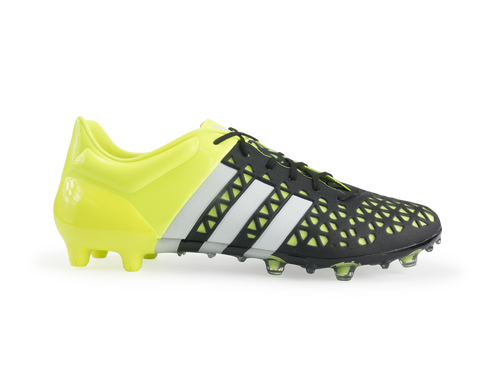 adidas Men's ACE 15.1 FG/AG Black/Night Metallic/Solar Yellow