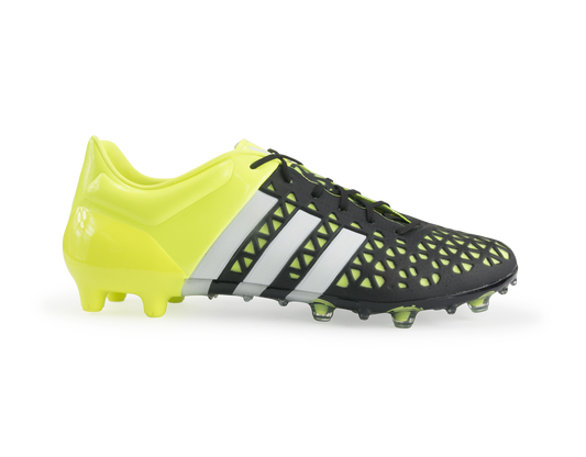 adidas Men's ACE 15.1 FG/AG Black/Night Metallic/Solar Yellow