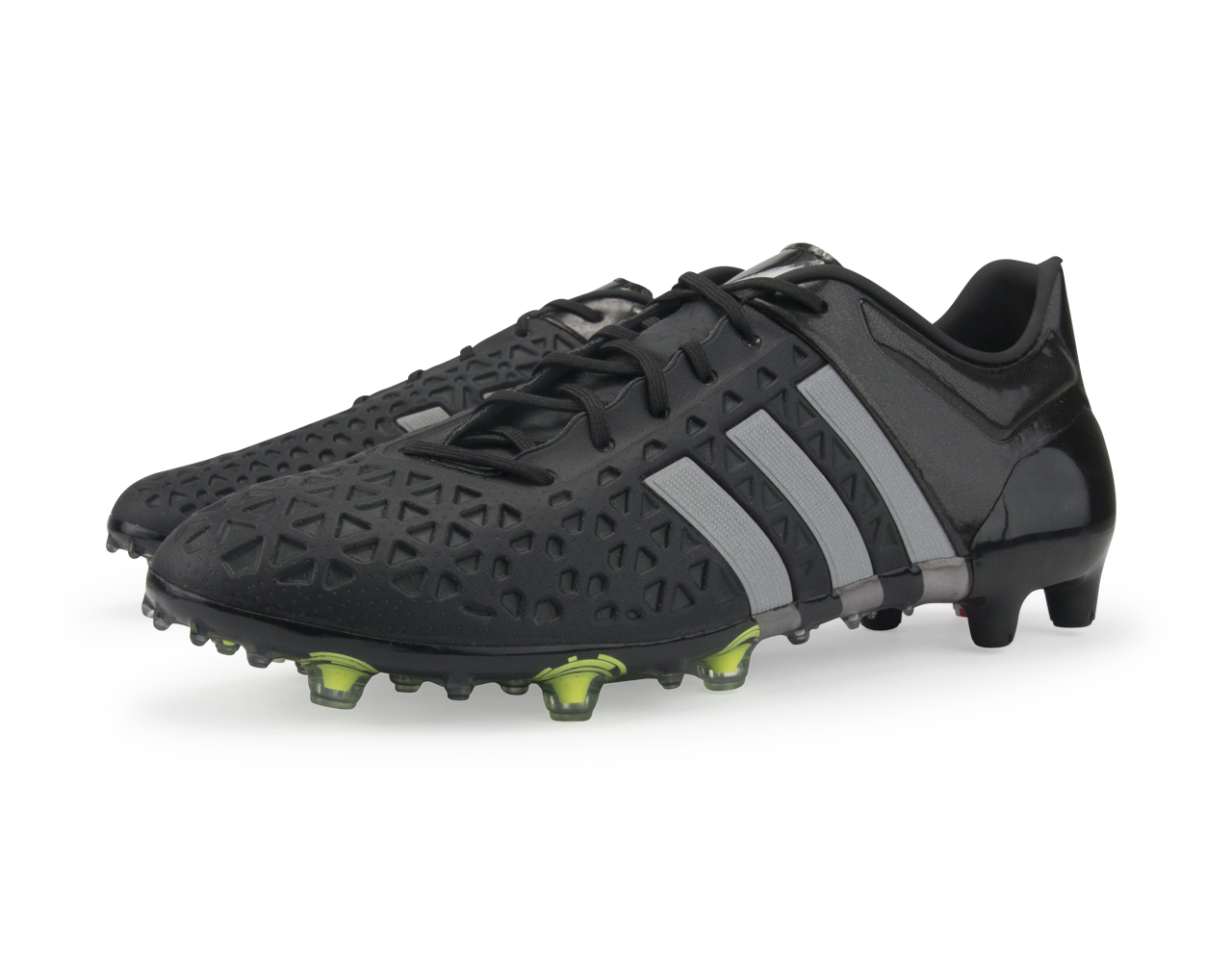 adidas Men's ACE 15.1 FG/AG Core Black/Solar Yellow/Night Metallic