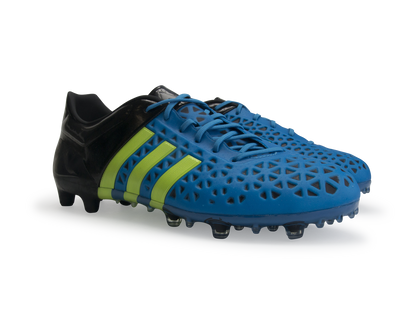 adidas Men's ACE 15.1 FG/AG Solar Blue/Sollar Yellow/Core Black