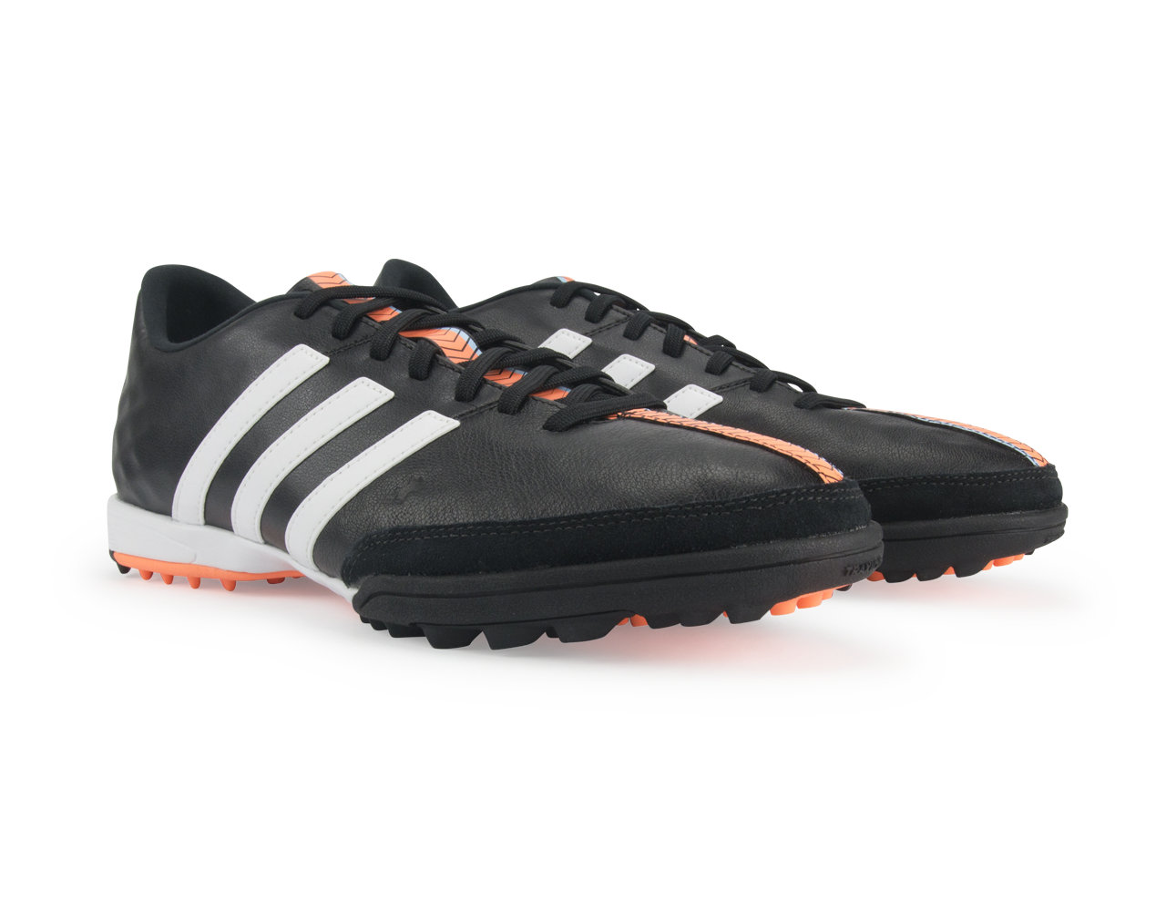 adidas Men's 11Nova Turf Soccer Shoes Core Black/White/Flash Orange