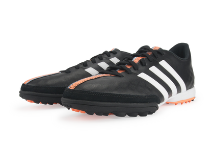 adidas Men's 11Nova Turf Soccer Shoes Core Black/White/Flash Orange