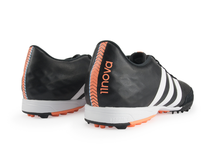 adidas Men's 11Nova Turf Soccer Shoes Core Black/White/Flash Orange
