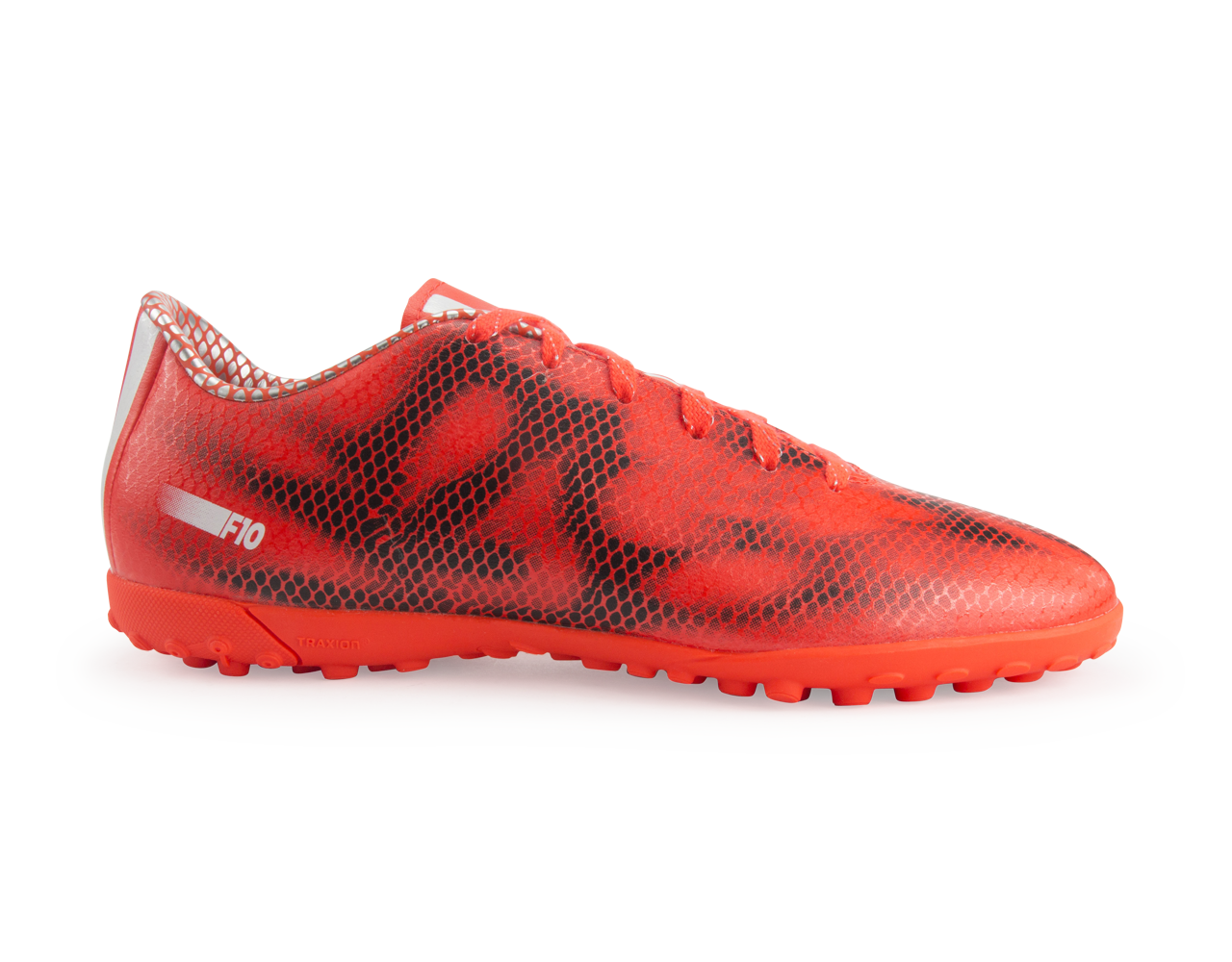adidas Men's F10 Turf Soccer Shoes Solar Red/White/Core Black