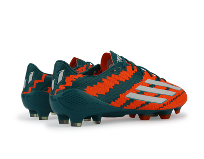 adidas Men's Messi 10.1 FG Power Teal/White/Solar Orange