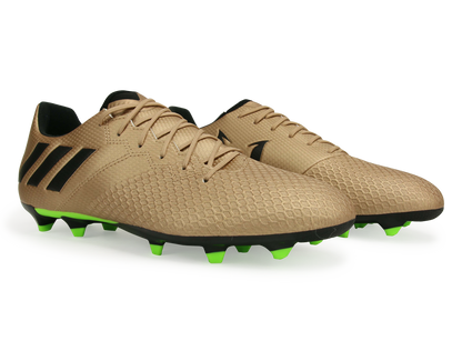 adidas Men's Messi 16.3 FG Copper Metallic/Core Black/Solar Green