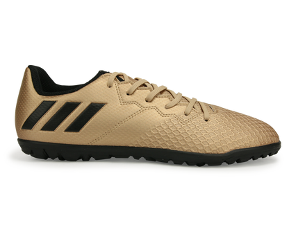 adidas Kids Messi 16.3 Turf Soccer Shoes Copper Metallic/Core Black/Solar Green