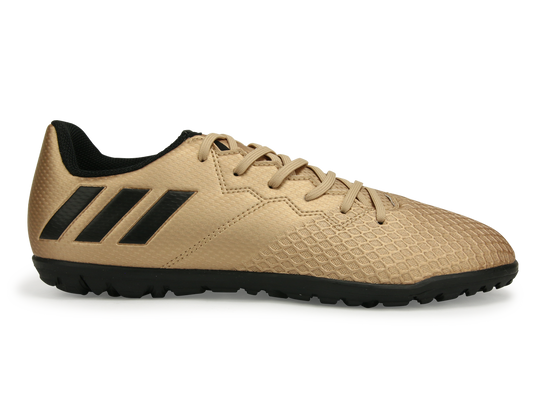 adidas Kids Messi 16.3 Turf Soccer Shoes Copper Metallic/Core Black/Solar Green