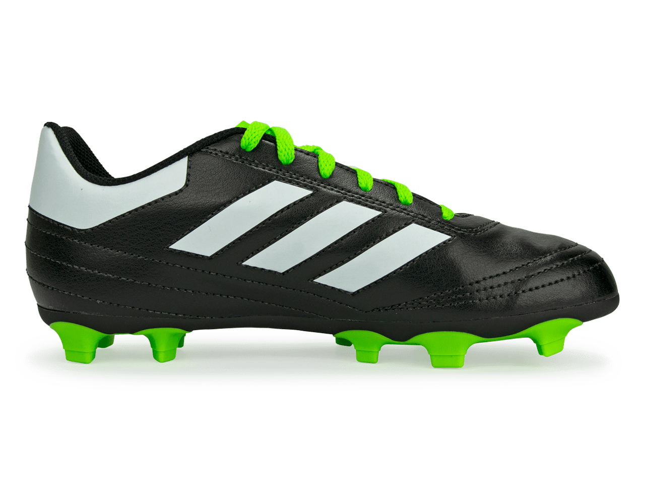 adidas Kids Goletto VI FG Black/Solar Green