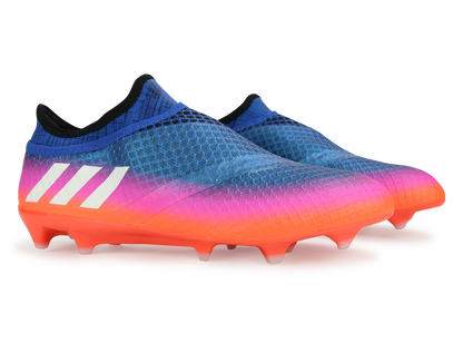 adidas Men's Messi 16+ Pureagility FG Blue/White/Solar Orange