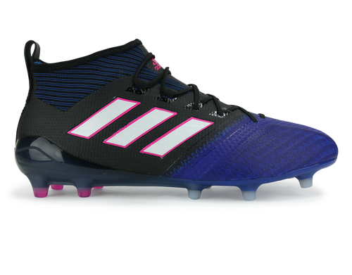 adidas Men's ACE 17.1 PrimeKnit FG Black/White/Satellite Blue