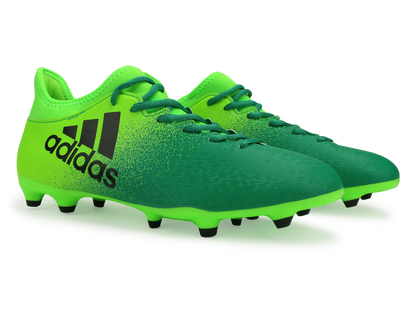 adidas Men's X 16.3 FG Solar Green/Core Black/Core Green