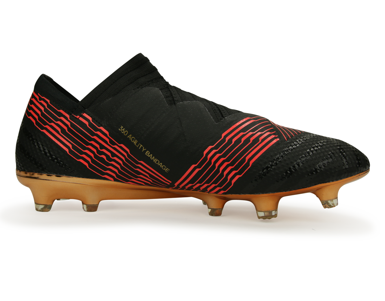 adidas Men's Nemeziz 17+ FG Core Black/Solar Red