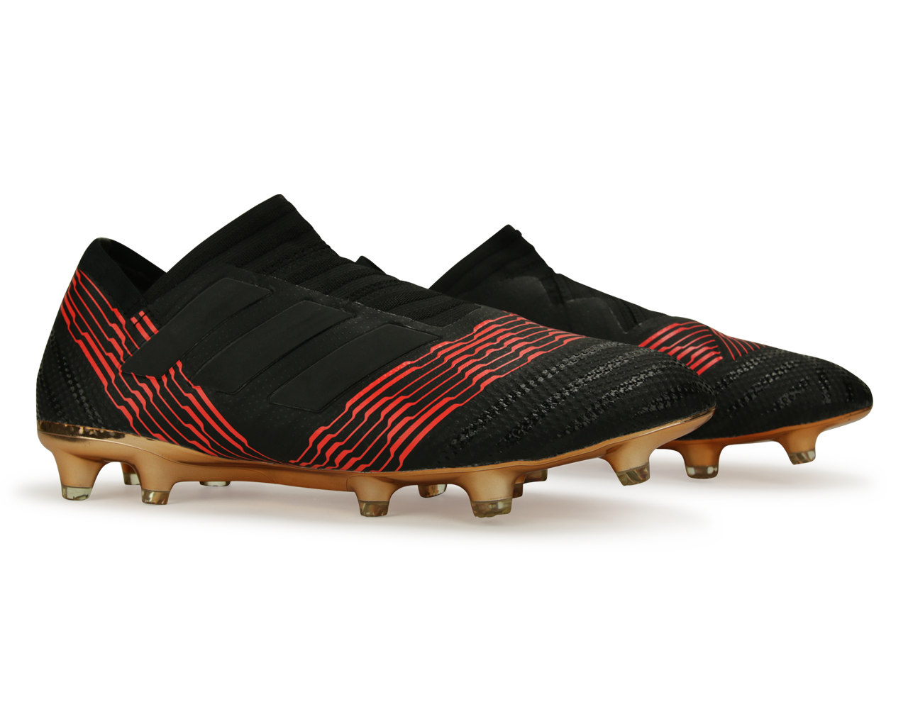 adidas Men's Nemeziz 17+ FG Core Black/Solar Red