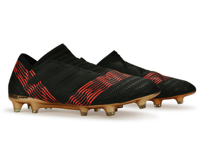 adidas Men's Nemeziz 17+ FG Core Black/Solar Red