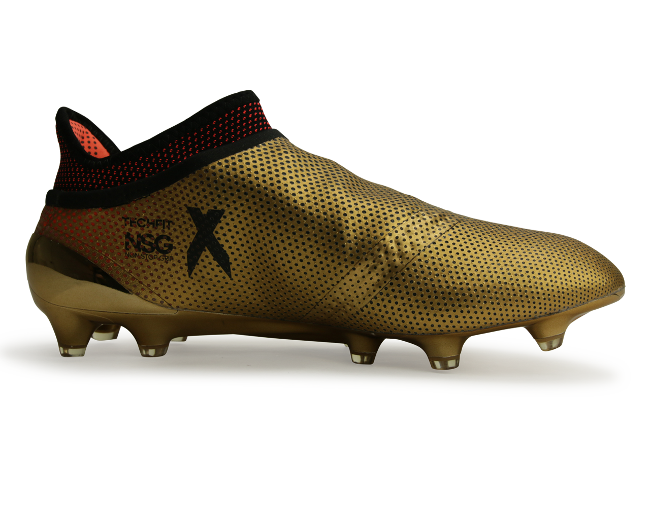 adidas Men's X 17+ PURESPEED Tactile Gold Metallic/Core Black/Solar Red