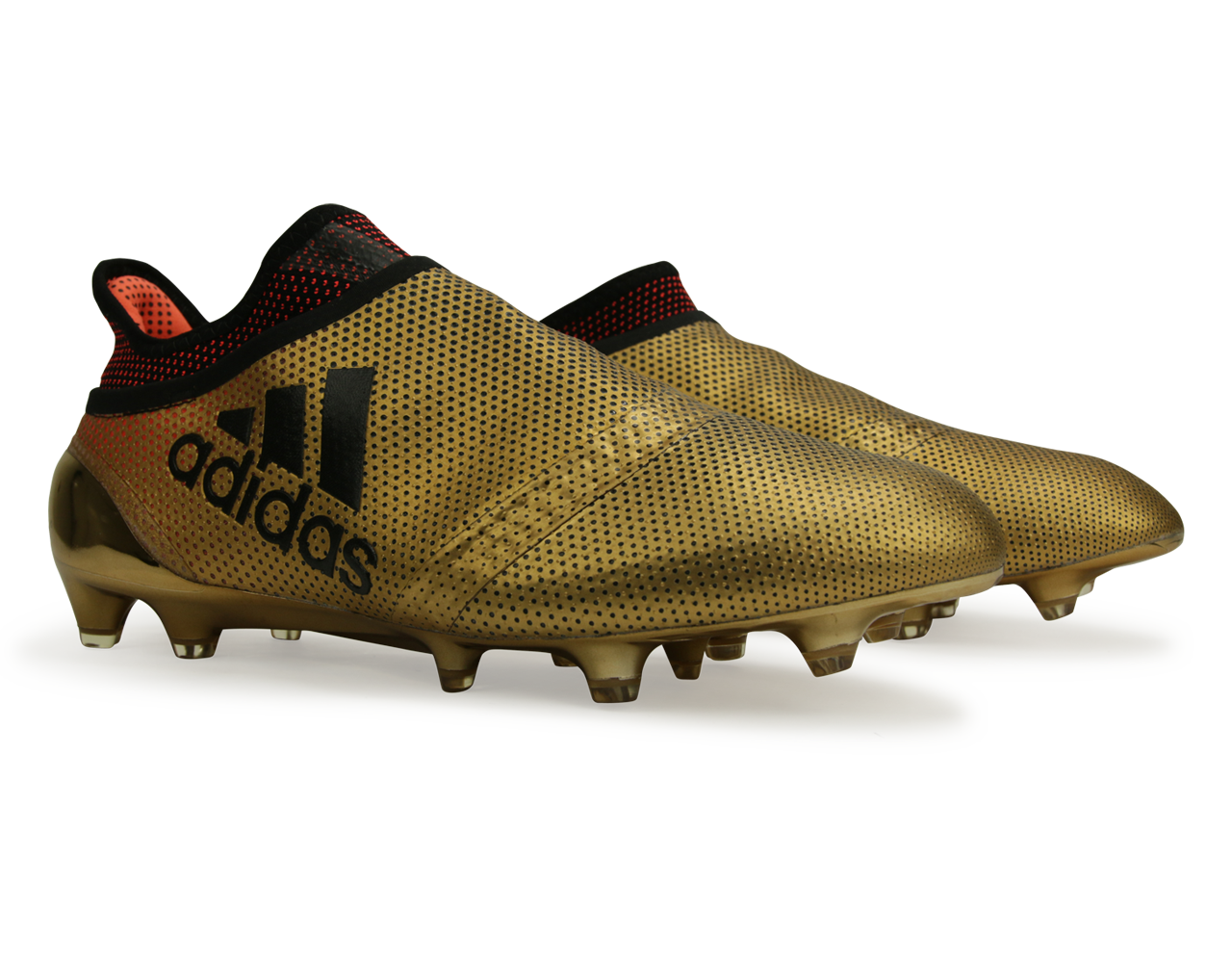 adidas Men's X 17+ PURESPEED Tactile Gold Metallic/Core Black/Solar Red