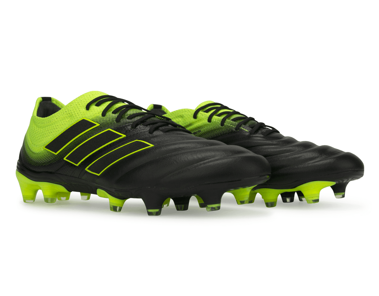 adidas Men's Copa 19.1 FG Off Black/Solar Yellow