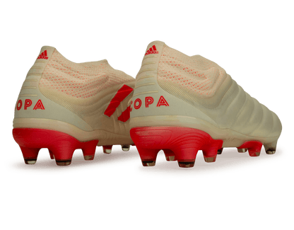 adidas Men's Copa 19+ FG Off White/Solar Red