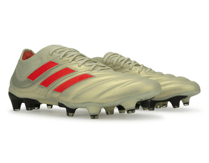 adidas Men's Copa 19.1 FG Off White/Solar Red/Core Black