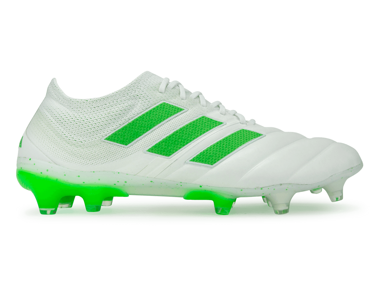 adidas Men's Copa 19.1 FG  Cloud White/Solar Lime