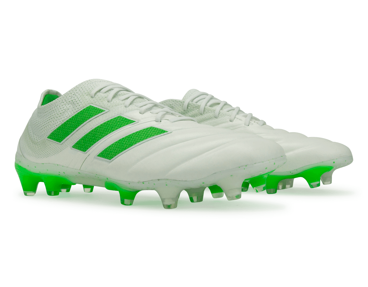 adidas Men's Copa 19.1 FG  Cloud White/Solar Lime
