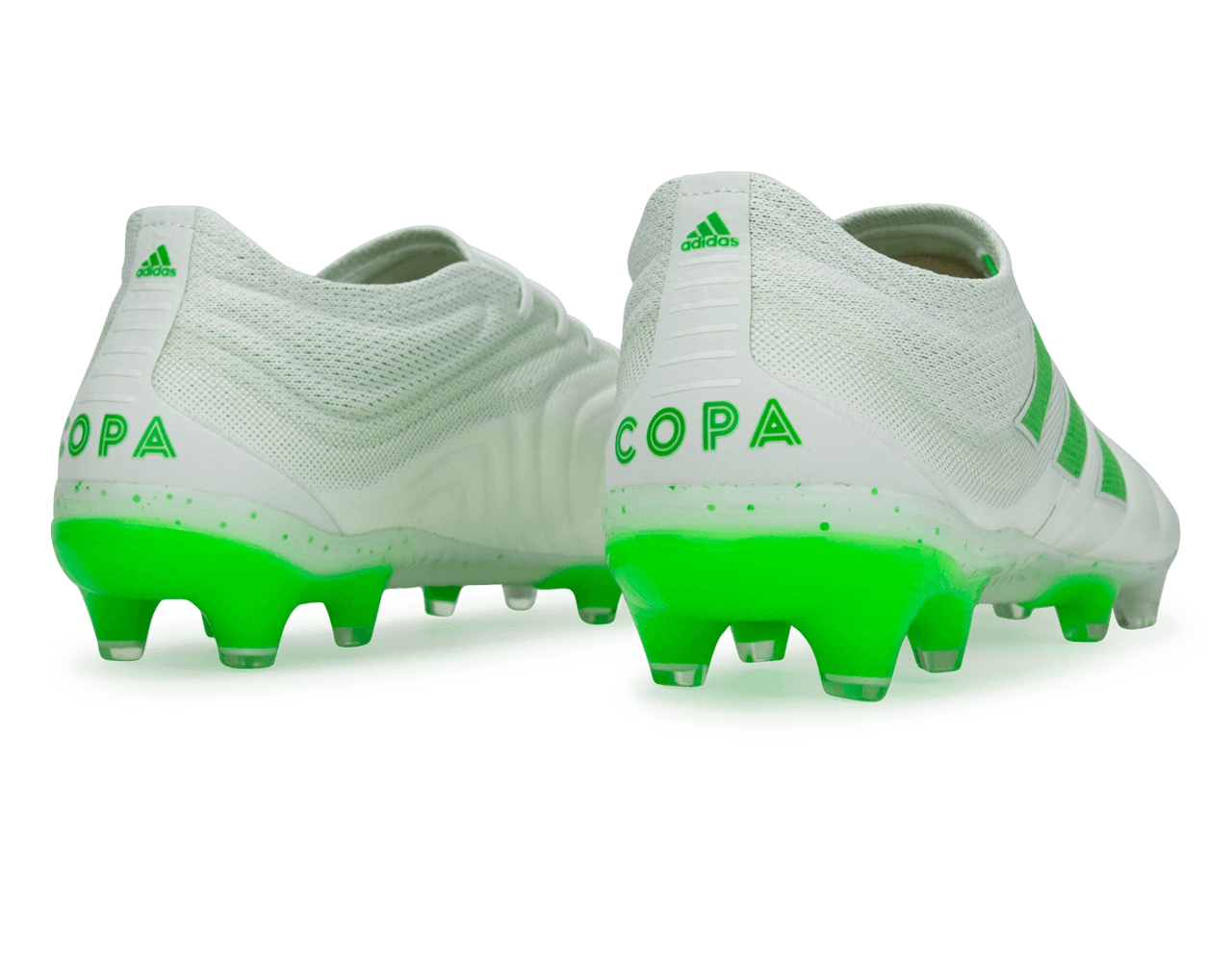 adidas Men's Copa 19.1 FG  Cloud White/Solar Lime