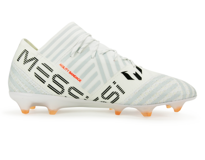 adidas Men's Nemeziz Messi 17.1 FG White/Solar Orange/Clear Grey