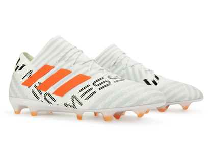 adidas Men's Nemeziz Messi 17.1 FG White/Solar Orange/Clear Grey