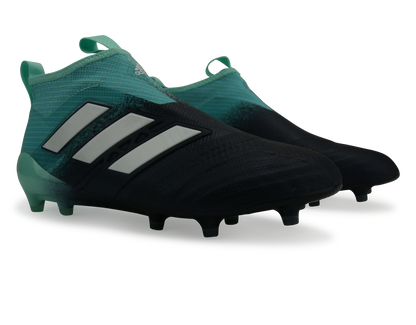 adidas Men's ACE 17+ Purecontrol FG Energy Aqua/White/Legend Ink