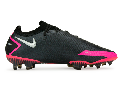 Nike Men's Phantom GT Elite FG Black/Pink Blast/Metallic Silver