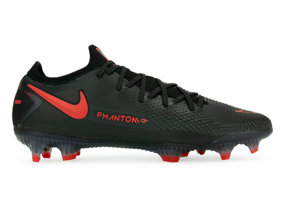Nike Men's Phantom GT Elite FG Black/Dark Smoke Grey/Chile Red