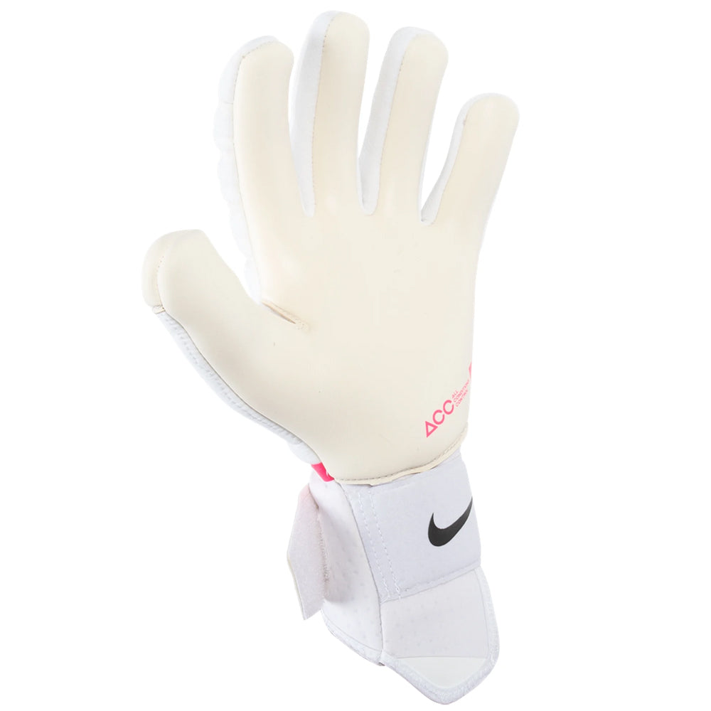 Nike Men's Phantom Elite Goalkeeper Gloves White/Pink Blast/Black