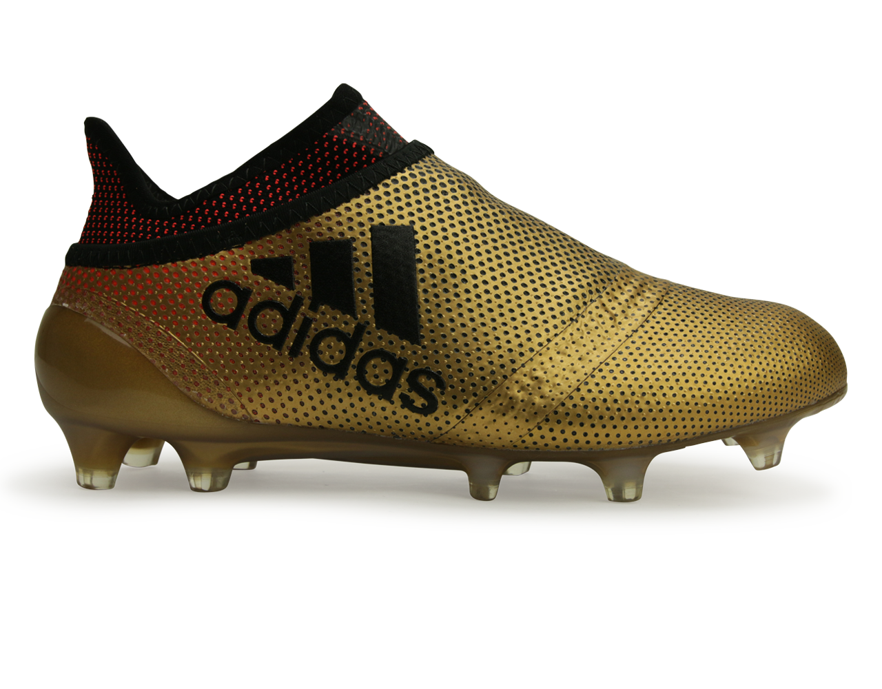 adidas Kids X 17+ PURESPEED FG Tactile Gold Metallic/Core Black/Solar Red