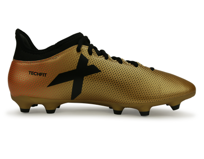 adidas Men's X 17.3 FG Tactile Gold Metallic/Core Black/Solar Red