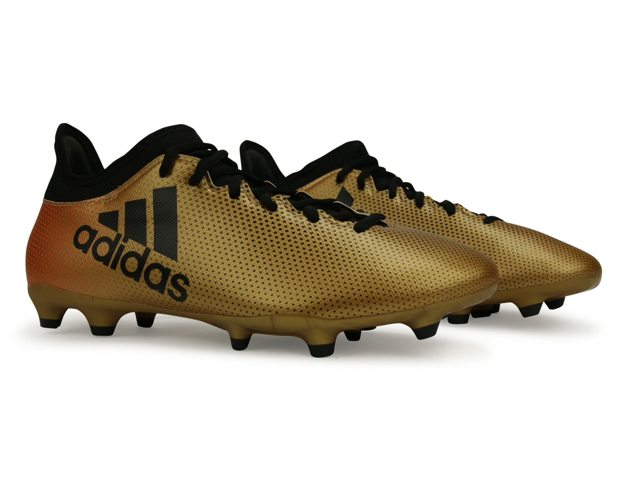 adidas Men's X 17.3 FG Tactile Gold Metallic/Core Black/Solar Red