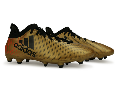 adidas Men's X 17.3 FG Tactile Gold Metallic/Core Black/Solar Red