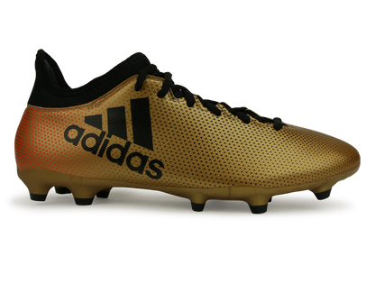 adidas Men's X 17.3 FG Tactile Gold Metallic/Core Black/Solar Red