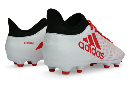 adidas Men's X 17.3 FG White/Real Coral/Core Black