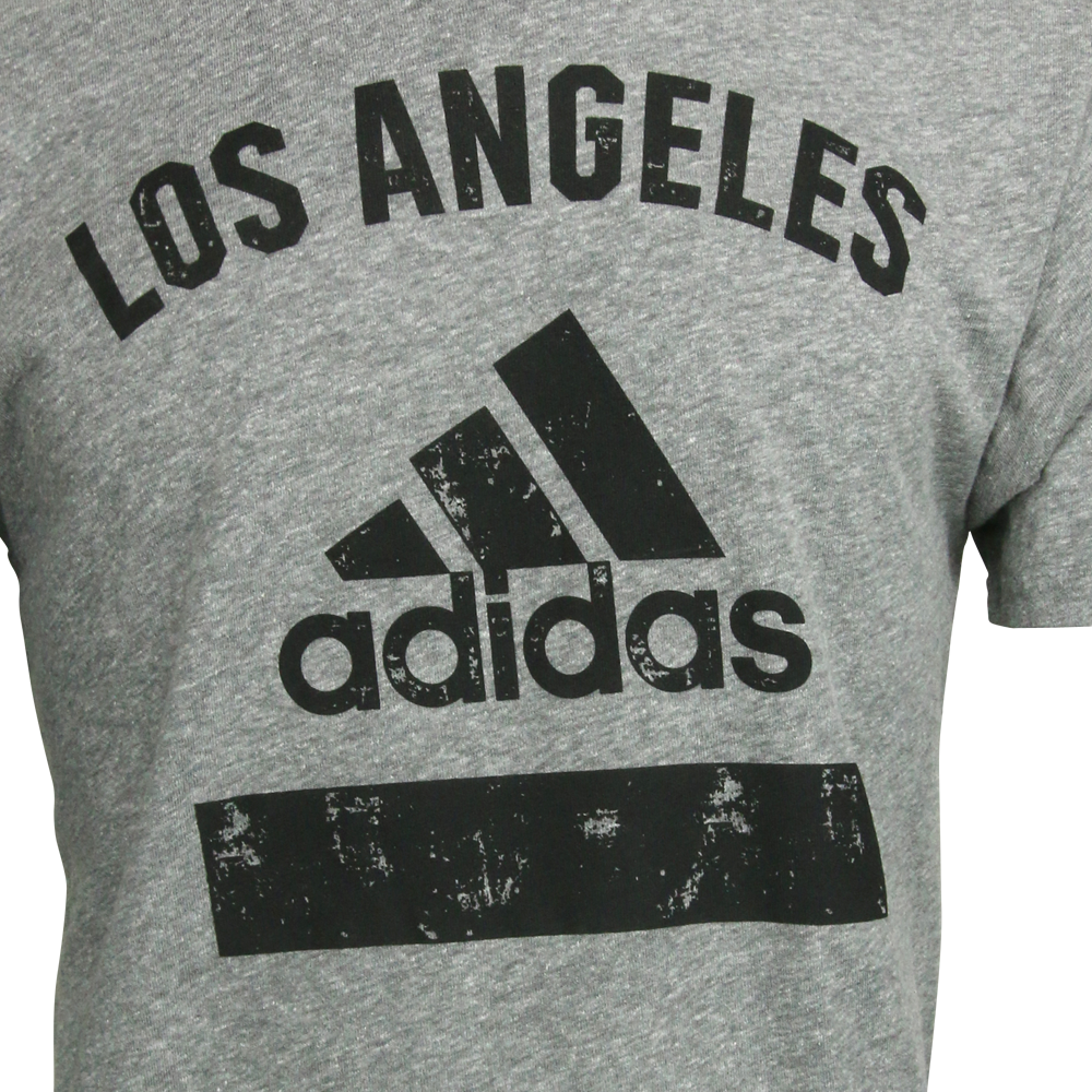 adidas Men's LAFC Tri Blend Tee Dark Heather Gray