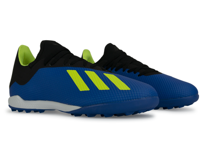 adidas Men's X Tango 18.3 Turf Soccer Shoes Footblue/Solar Yellow/Core Black