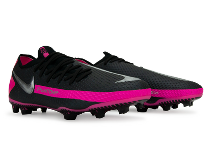 Nike Kids Phantom GT Pro FG Black/Metallic Silver