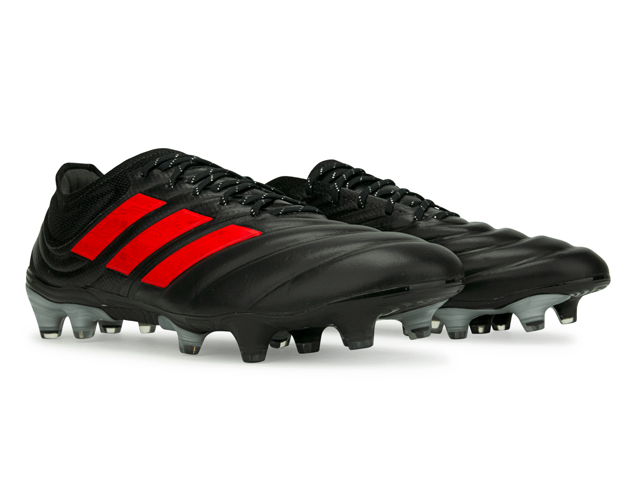 adidas Men's Copa 19.1 FG Core Black/Hi-Res Red/Silver Metallic