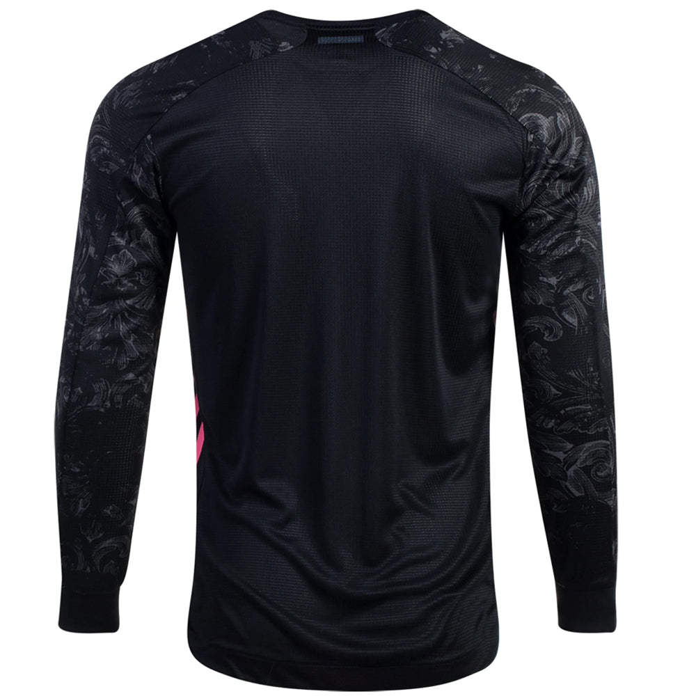 adidas Men's Real Madrid 2020/21 Third Authentic Long Sleeve Jersey Black