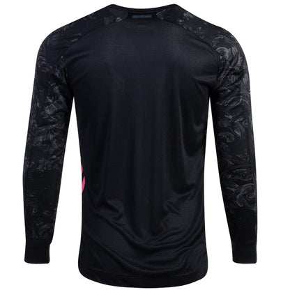 adidas Men's Real Madrid 2020/21 Third Authentic Long Sleeve Jersey Black