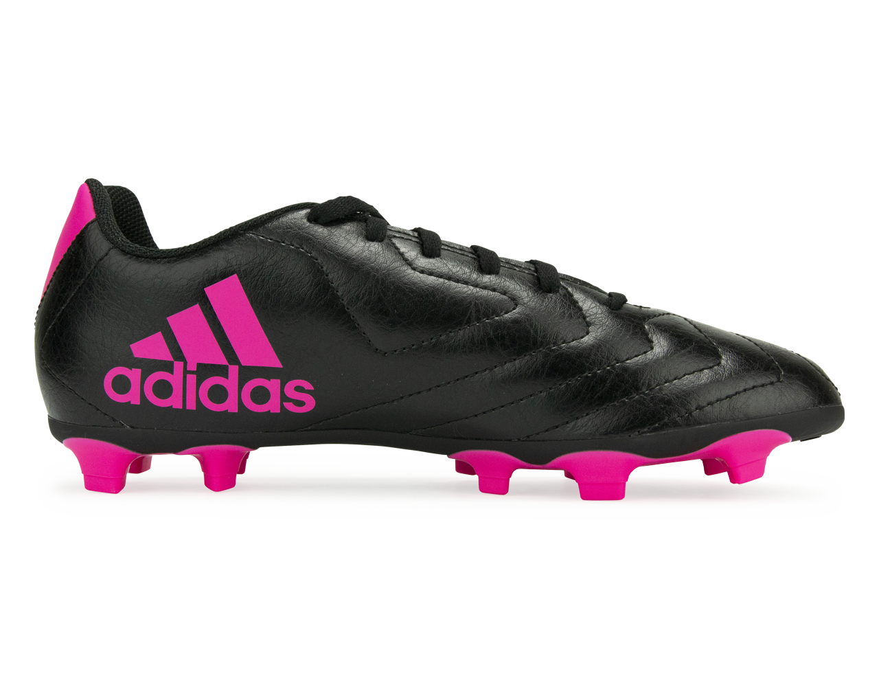 adidas Kids Goletto VII FG Core Black/Shock Pink