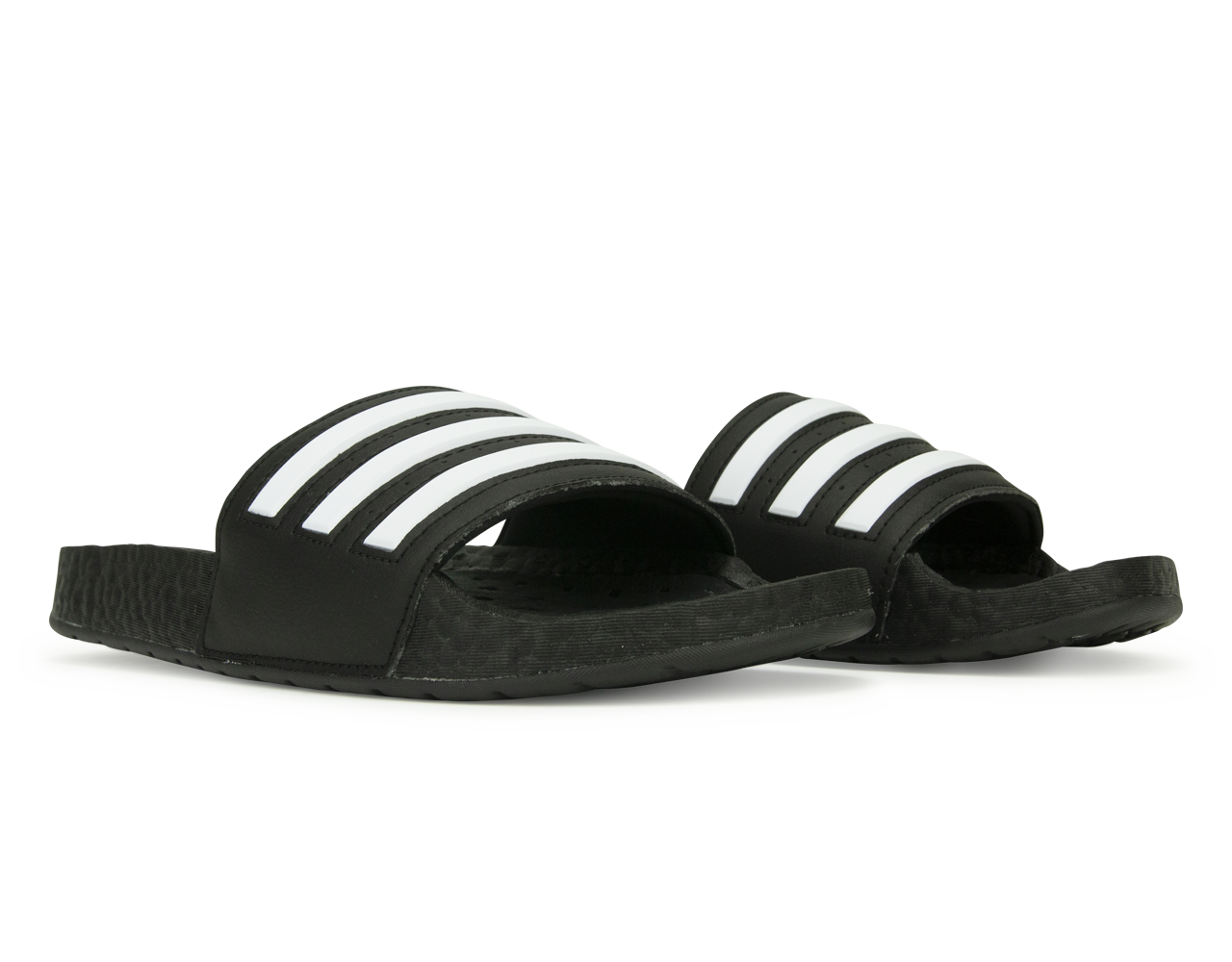 adidas Men's Adilette Boost Sandals Black/White