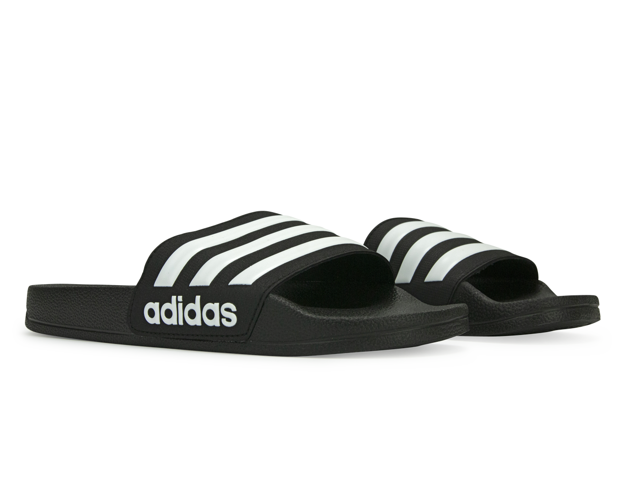 adidas Kids Adilette Shower Slides Black/White