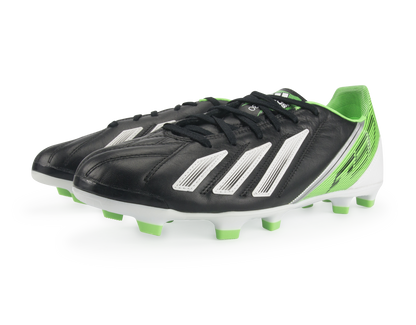 adidas Men's F30 TRX FG Leather Black/Running White/Green Zest
